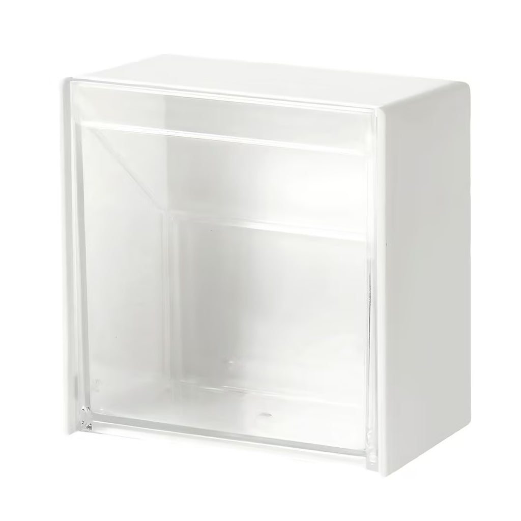 Sleek Wall-Mounted Flip-Top Organizer for Personal Essentials