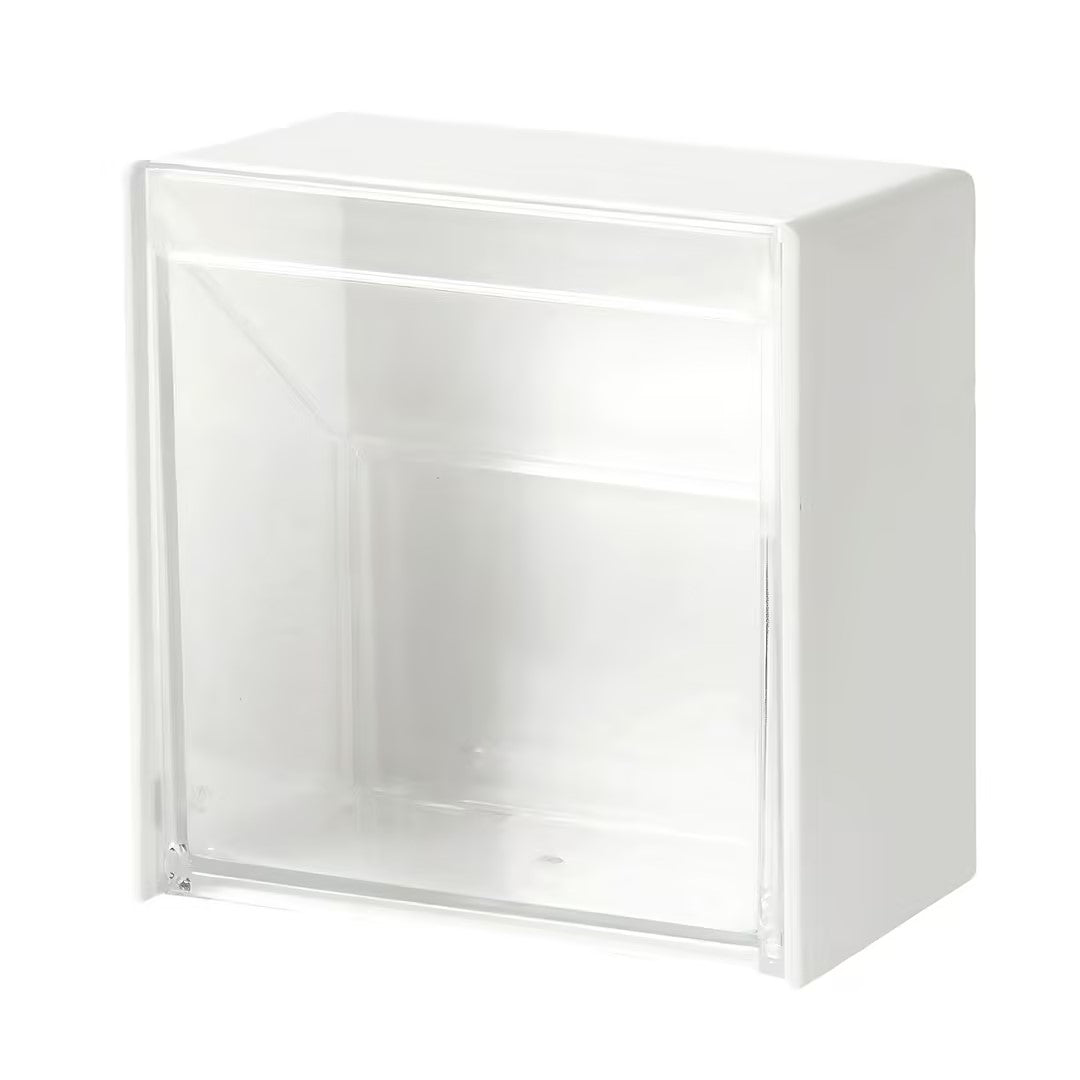 Sleek Wall-Mounted Flip-Top Organizer for Personal Essentials