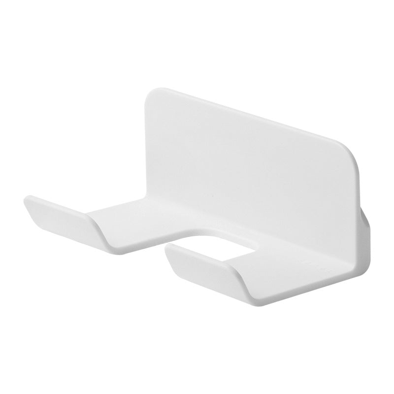 Sleek Wall-Mounted Hair Dryer Holder with Integrated Cable Management