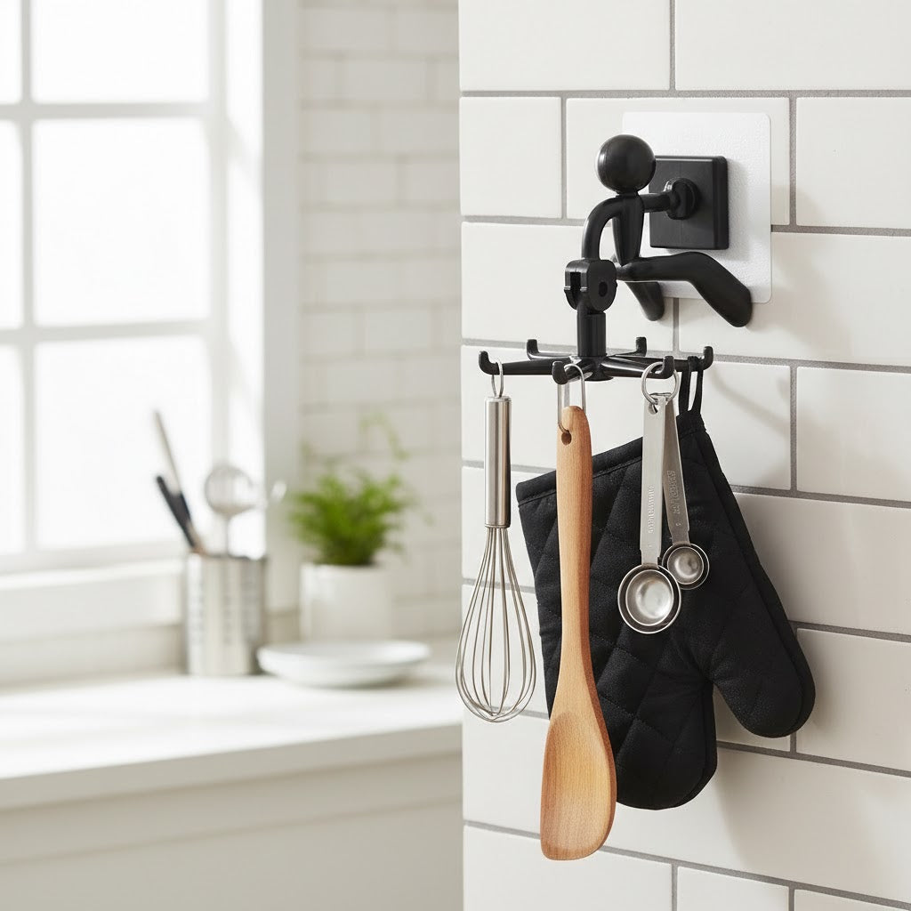 360-Degree Rotating Multi-Purpose 6-Claw Organizational Hook