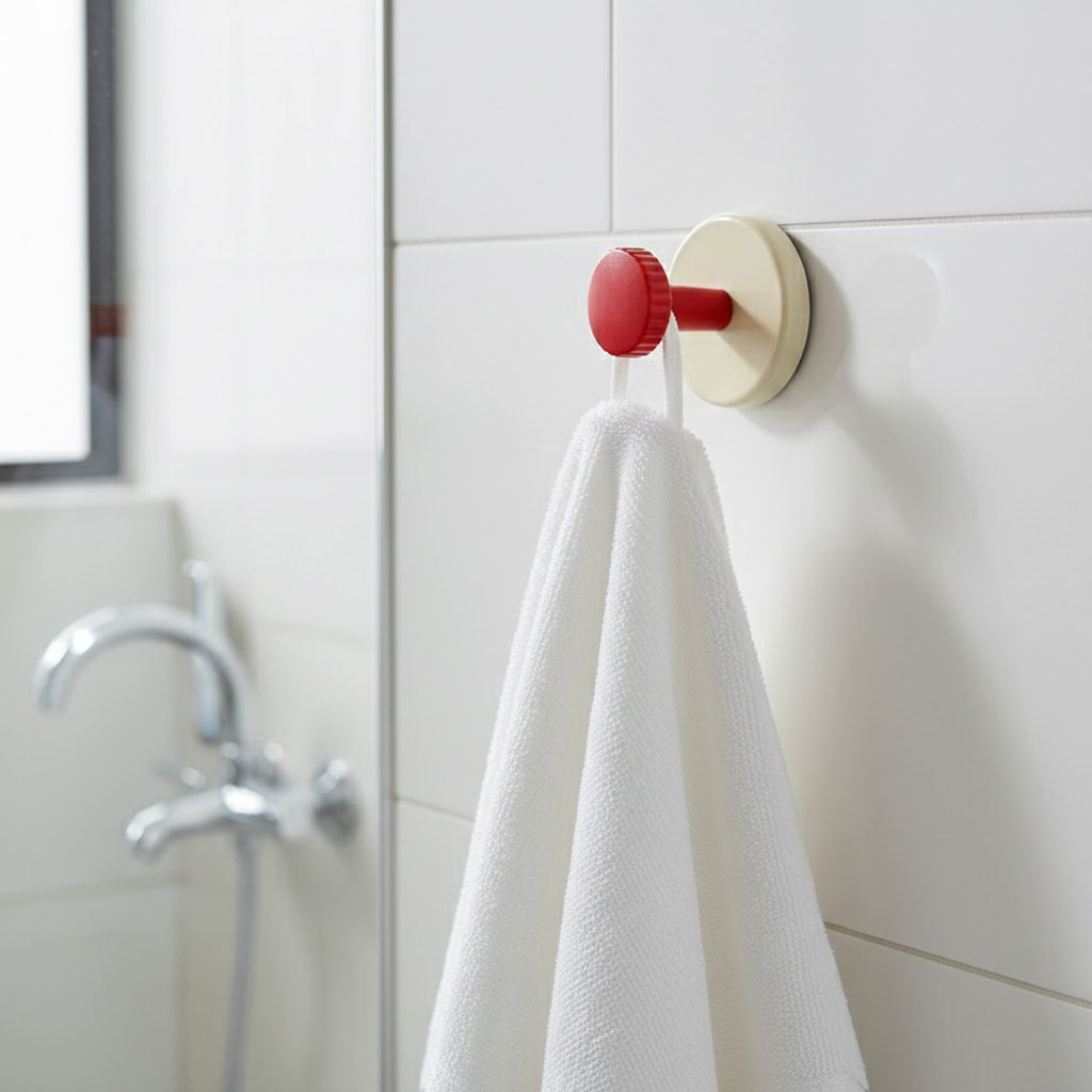 Modern Adhesive Wall Hooks - Drill-Free Versatile Storage