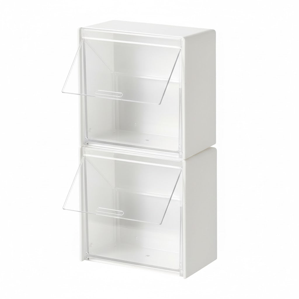 Sleek Wall-Mounted Flip-Top Organizer for Personal Essentials