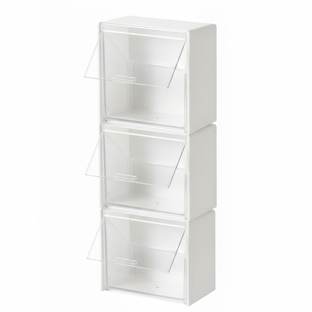 Sleek Wall-Mounted Flip-Top Organizer for Personal Essentials